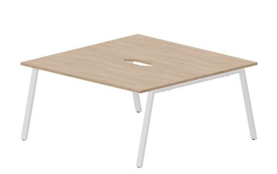 Составной стол Arena на 2 рабочих места 1580х1566х750мм (2 эргономичных выреза)