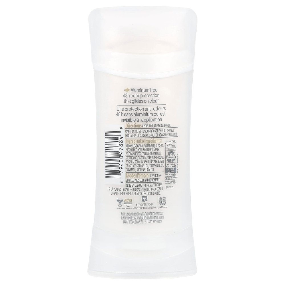 Dove, дезодорант с 0% алюминия, масло ши, 74 г (2,6 унции)