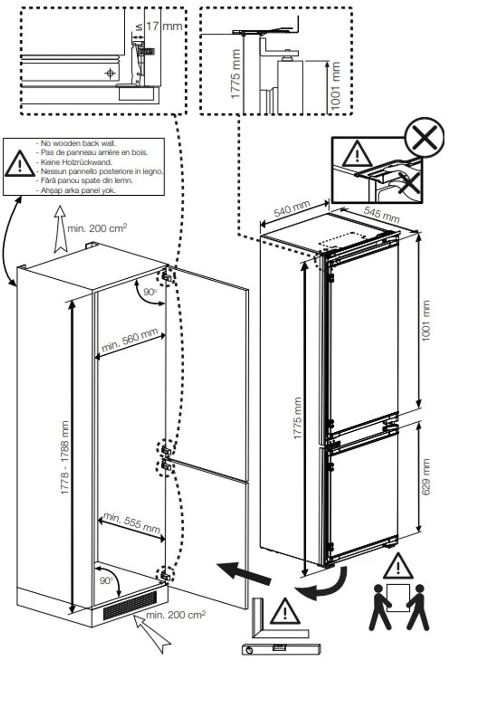 Встраиваемый холодильник Indesit IBD 18