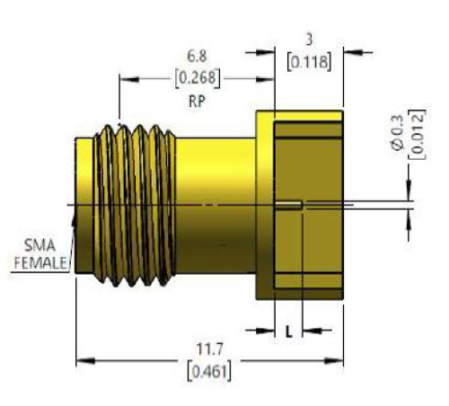 LT-SMA-F2612ХХ, Коаксиальный соединитель (SMA Female)