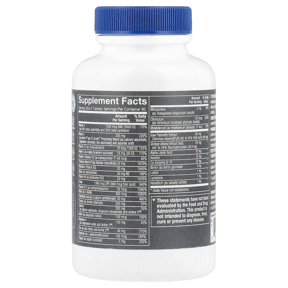 The Vitamin Shoppe, Ultimate Man® 50+, мультивитамины и мультиминералы, 90 таблеток