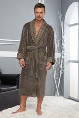 Халат мужской бамбуковый 15155 хаки Nusa Турция