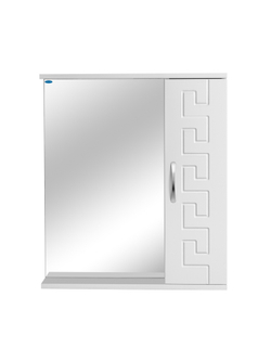 Шкаф зеркальный Гера 500, белый, арт. 00305