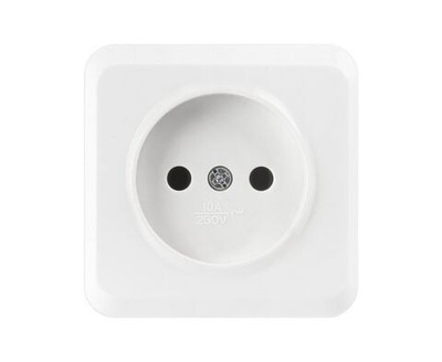 Розетка Smartbuy Юпитер накладная, 1-местная, белая, 10A SBE-03w-10-S1-N-c