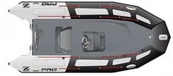 Лодка надувная ZODIAC PRO 550 TOURING ПВХ ( черно-серые баллоны, серый корпус )