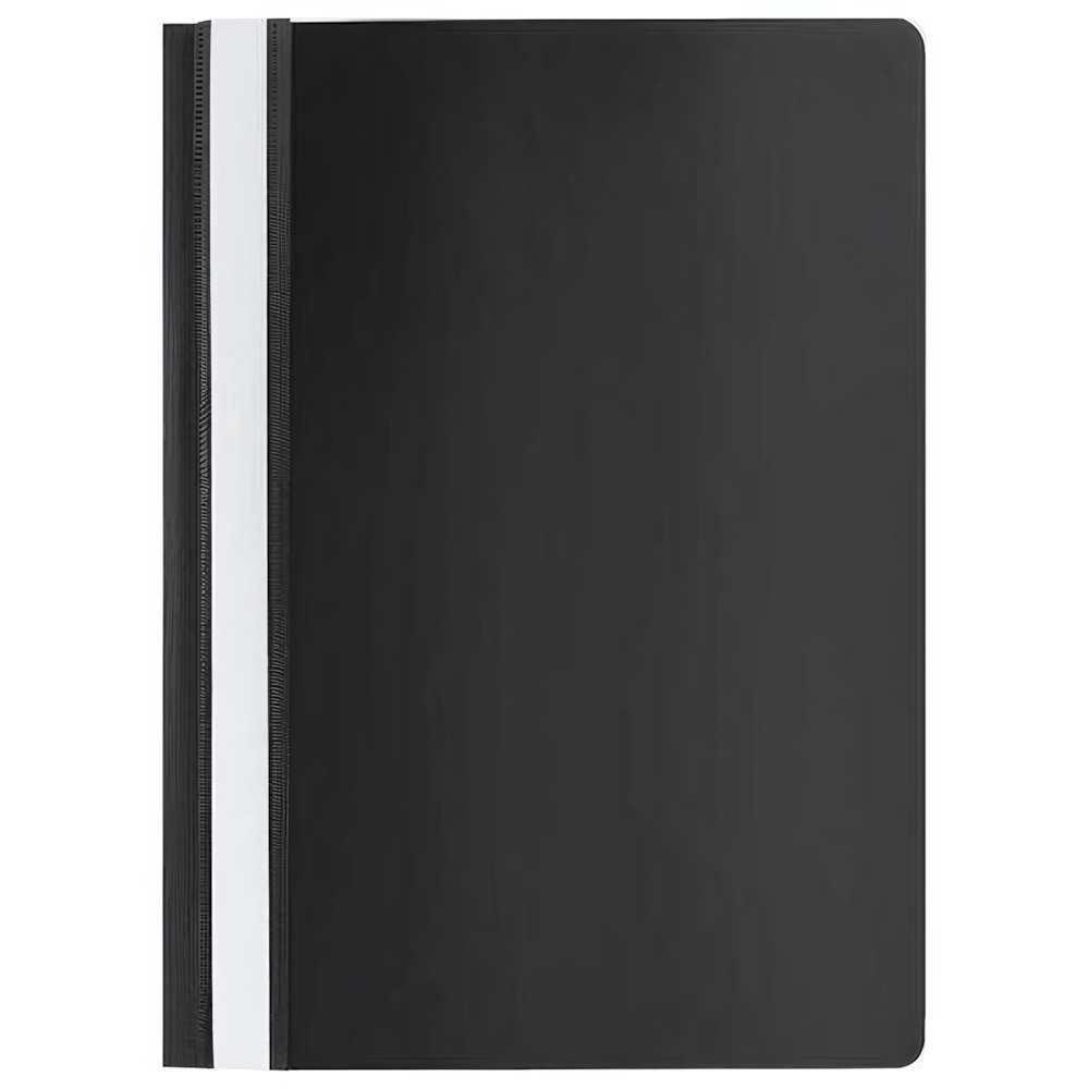 Скоросшиватель пластиковый А4, 100/120 мкм, черный (STAFF)