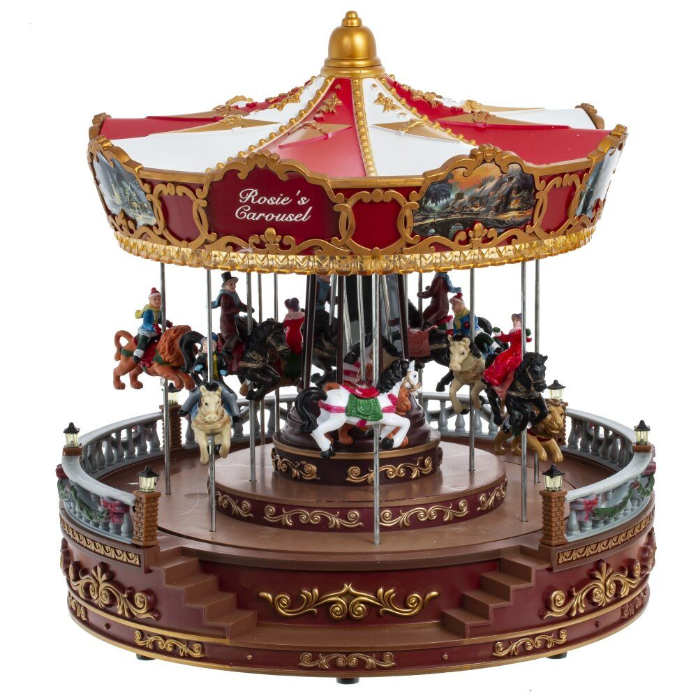 GAEM Фигурка декоративная "Рождество" (4 мелодии, подсвет, движ, 3xAA н/п, +USB), L31 W31 H33 см