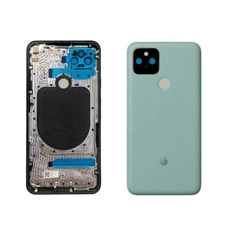 Задняя крышка для Google Pixel 5 зеленая (Sorta Sage)