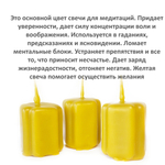 Свечи крест желтые / 95х37 мм и 47х37 мм