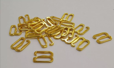 Крючок для бретелей 10мм (пара), цвет- золото