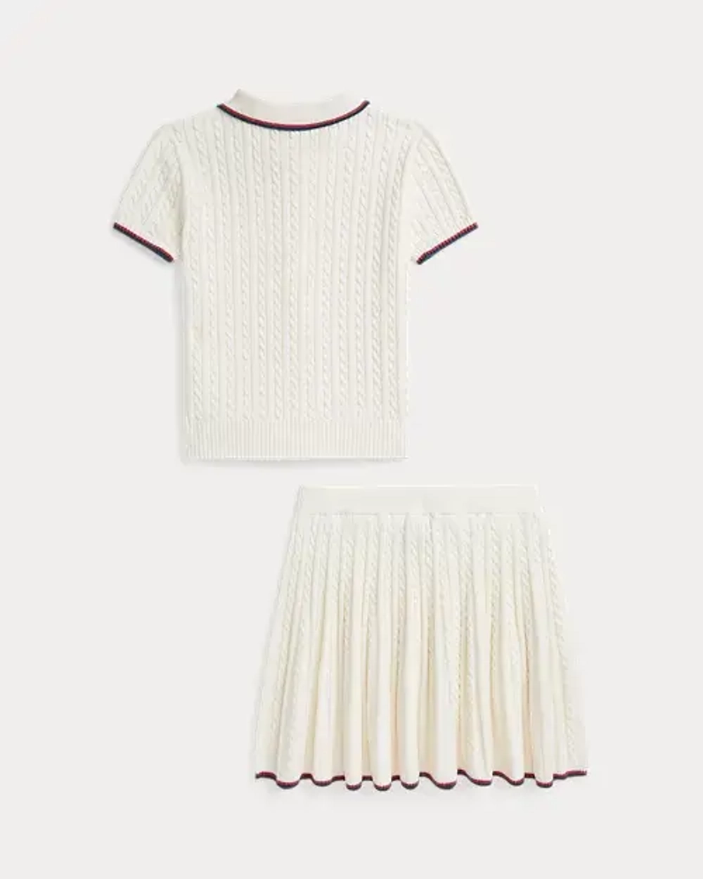 Жакет и юбка с вязкой «мини-косы» Ralph Lauren