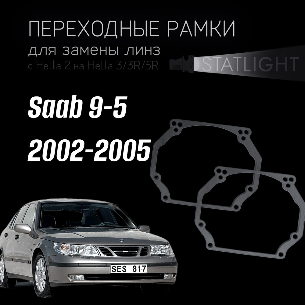 Переходные рамки для замены линз на Saab 9-5 2002-2005