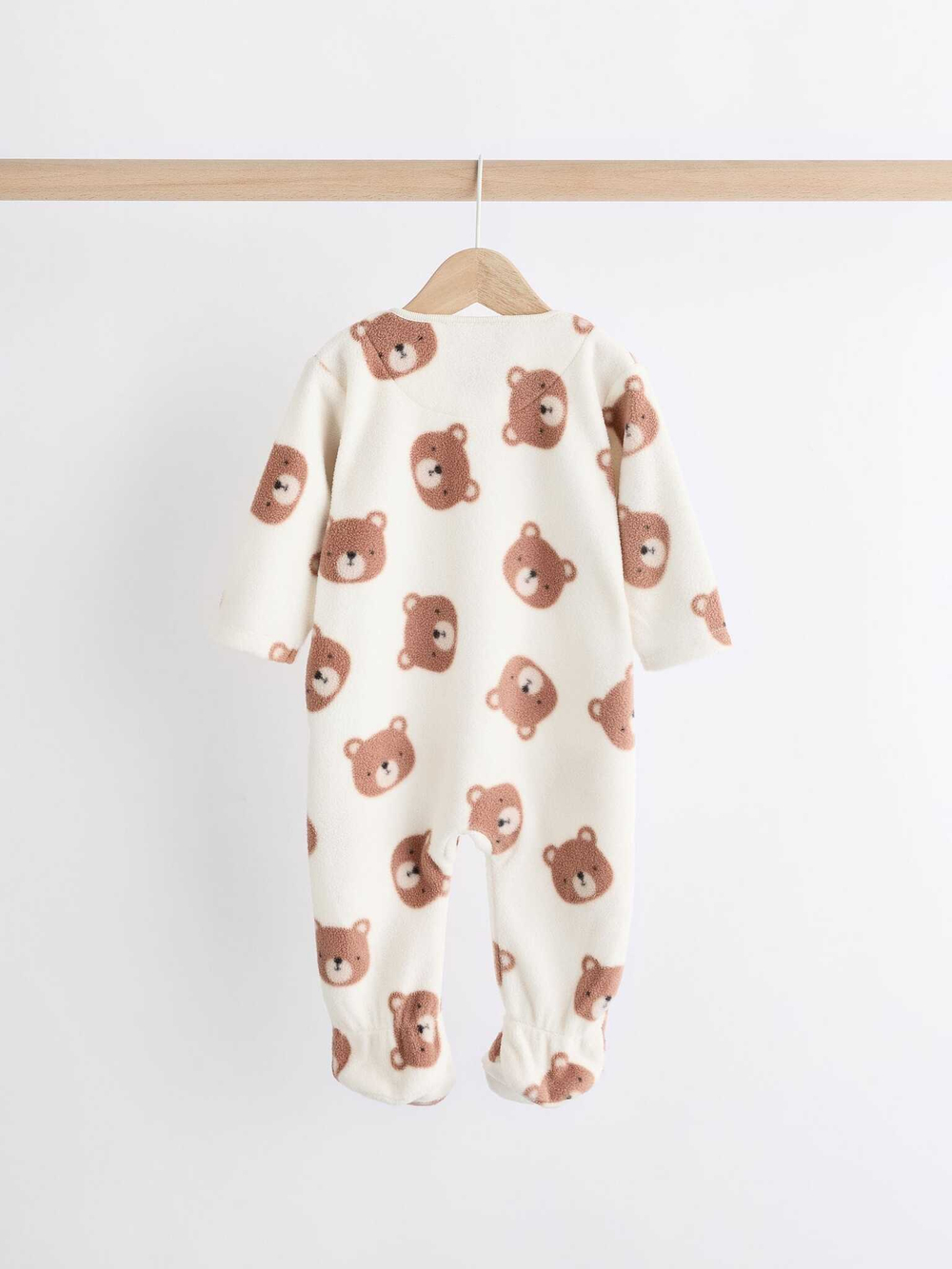 Комбинезон флисовый для малышей Next K79-525, 2 шт., Молочный, Коричневый