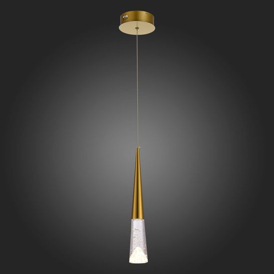 SL6111.203.01 Люстра подвесная ST-Luce Золотистый/Прозрачный LED 1*3W 3000K SOLLEN