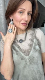 Кольцо большая монета с профилем римс.импер. Марка Авре́лия Севе́р Алекса́ндра, оттенок серебро