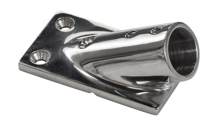 Основание стойки леера 7/8" (22,2 мм), 30 град, прямоугольное