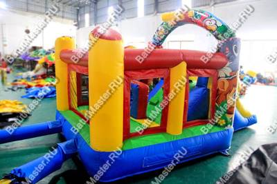 Детский надувной батут "Детская смекалка с принт печатью"