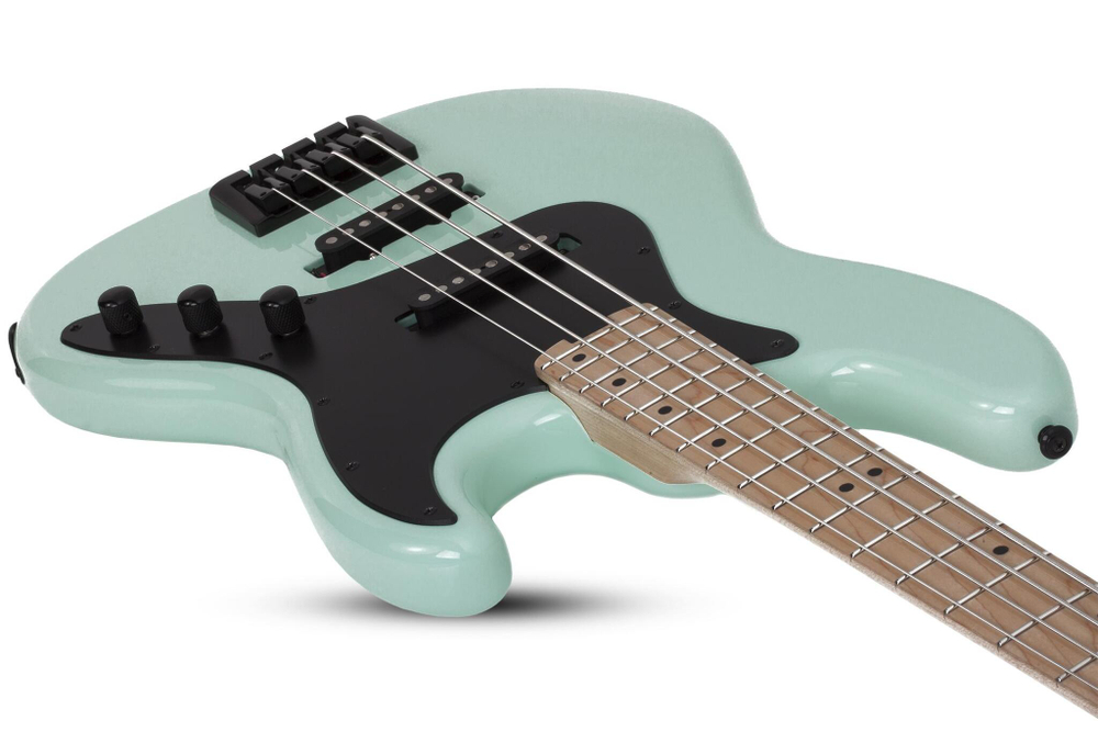 Schecter J-4  MAPLE FB SEA FOAM GREEN