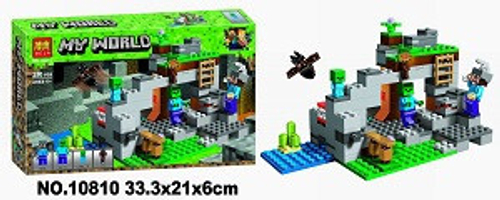 Конструктор Майнкрафт "Пещера Зомби" 250 деталей