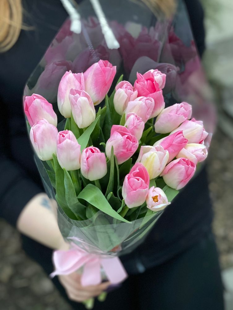 Букет из розовых тюльпанов &quot;Pink Tulips&quot;