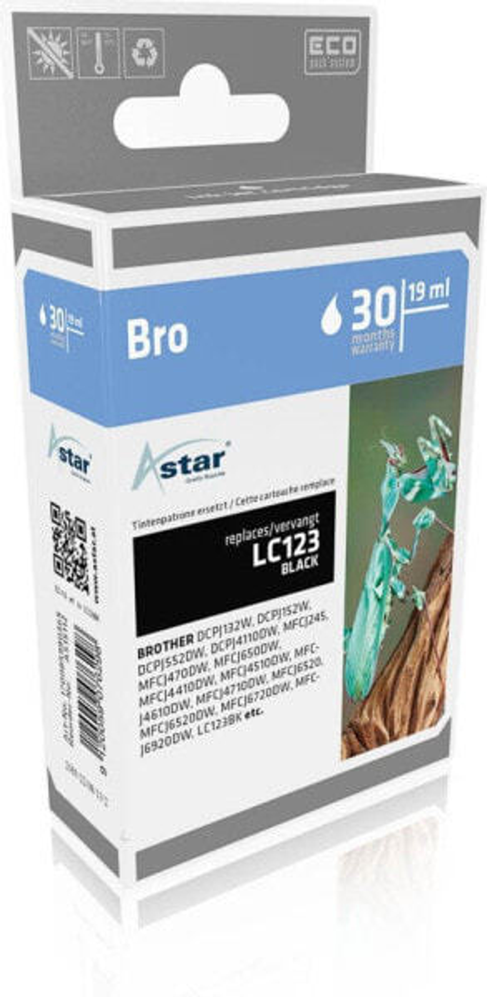 Картридж струйный черный 1 шт Astar AS15112