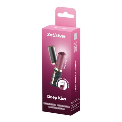 Satisfyer Deep Kiss black - Воздушно-волновой стимулятор в виде помады