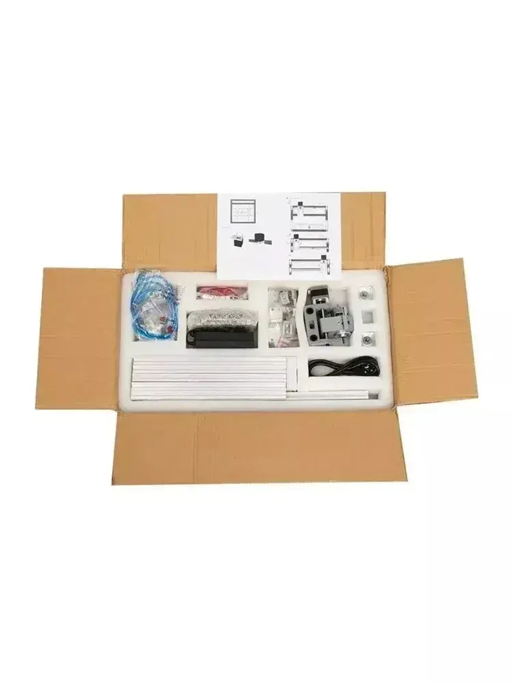 Мини гравировальный станок с ЧПУ CNC3018 с тремя осями / Настольный фрезерно-гравировальный станок для точных работ