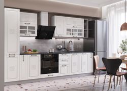 Модульный кухонный гарнитур «Опера»  3000 (Ваниль), ЛДСП/МДФ, ДСВ Мебель