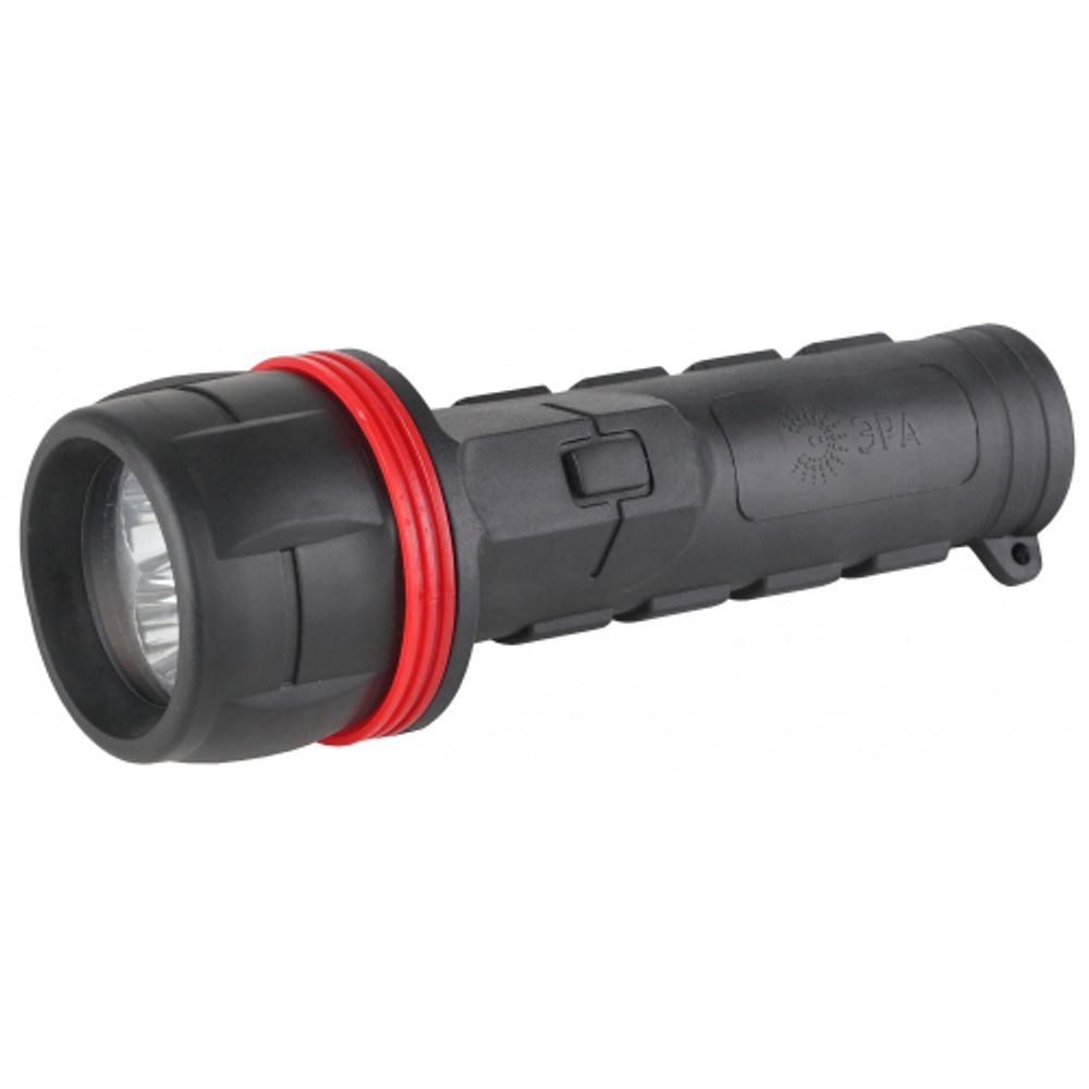 Светодиодный фонарь ЭРА R2D ручной на батарейках резина