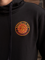 Худи Варгградъ мужская чёрная лого «Солнце за нас» без начеса