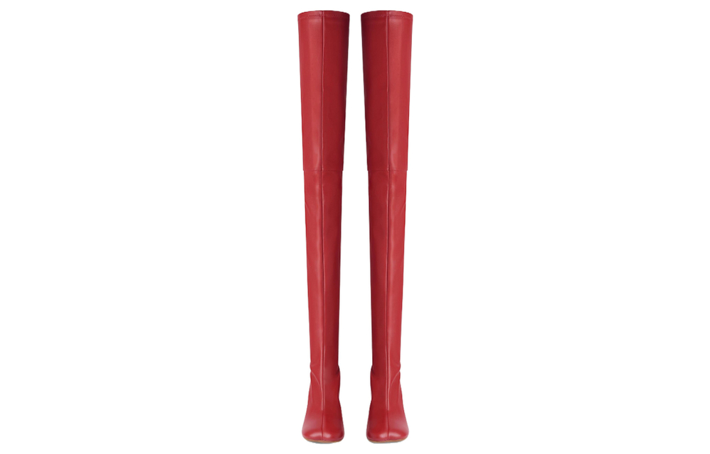 MM6 Maison Margiela Anatomic Over the knee Boots Women"s Red