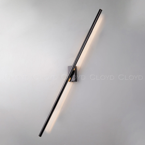 Бра Cloyd LINEAS-B W1 / выс. 100 см- 3000K - черный блестящий (арт.20455)