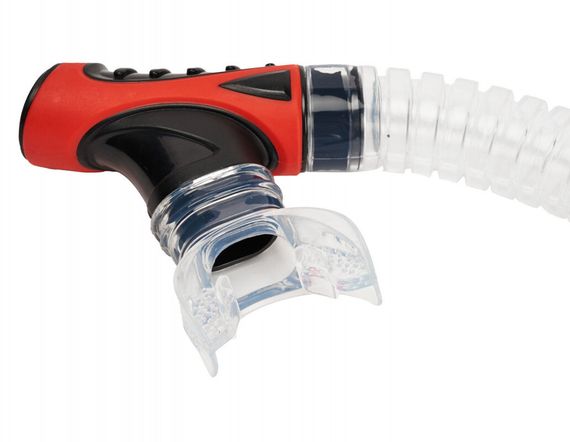 Трубка Seac Reverse Dry прозрачный/красный