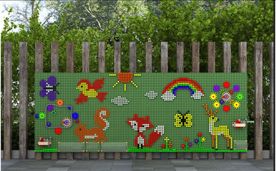 Стационарная STEM-стена (800*1200) для улицы