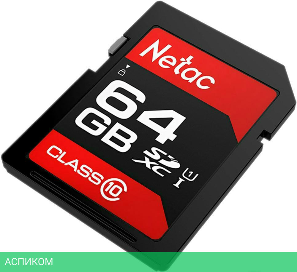 Карта памяти Netac P600 Standard SD 64GB (NT02P600STN-064G-R)