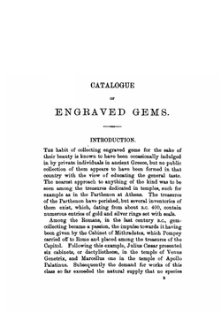 A catalogue of engraved gems inthe British museum (Department of Greek and Roman antiquities.) | Arthur Hamilton Smith