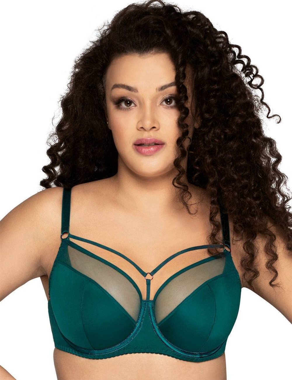 Бюстгальтер на косточках с вставками из сетки (Размер: 90C) (Цвет: розовый)