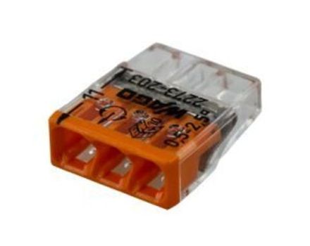 2273-203 Экспресс-клемма 3-проводная до 2,5 мм², (100 шт./уп.) WAGO