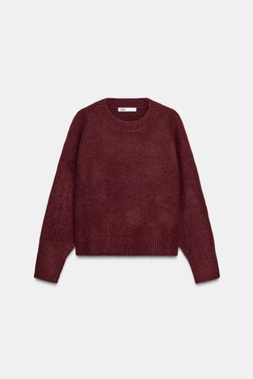 Мягкий трикотажный свитер - ZARA