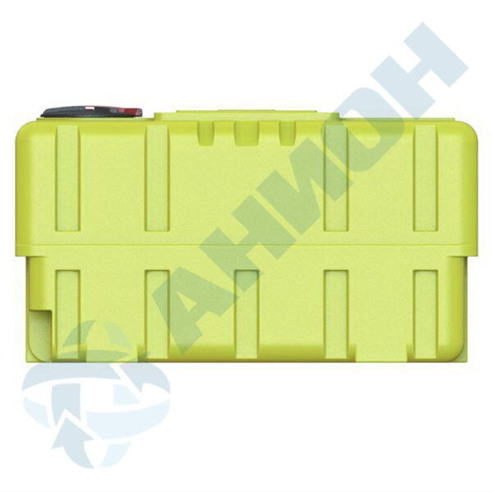 Емкость прямоугольная 2500л с откидной крышкой с клапанами Анион 2500 л. горизонтальная (2200x1100x1225см;желтый) - арт.559547