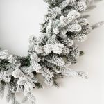 Рождественский венок заснеженный «Blanc» (Литая+ пвх) 60 см