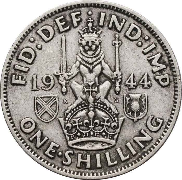1 шиллинг 1944 Великобритания (Шотландский шиллинг)