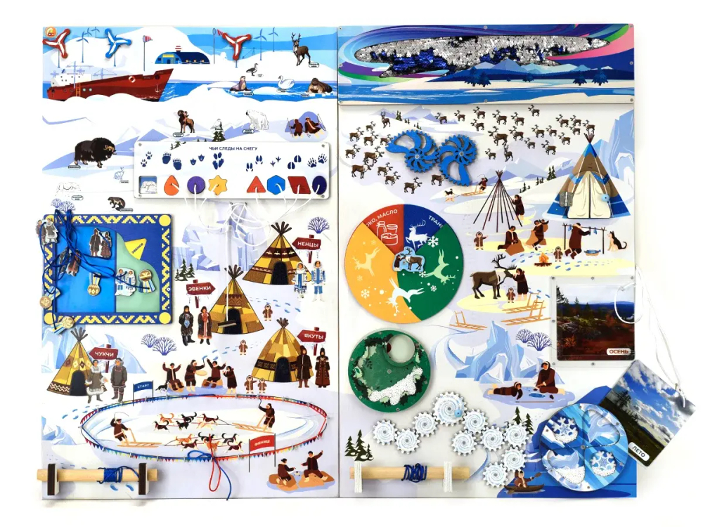 Бизиборд настенный Северный край