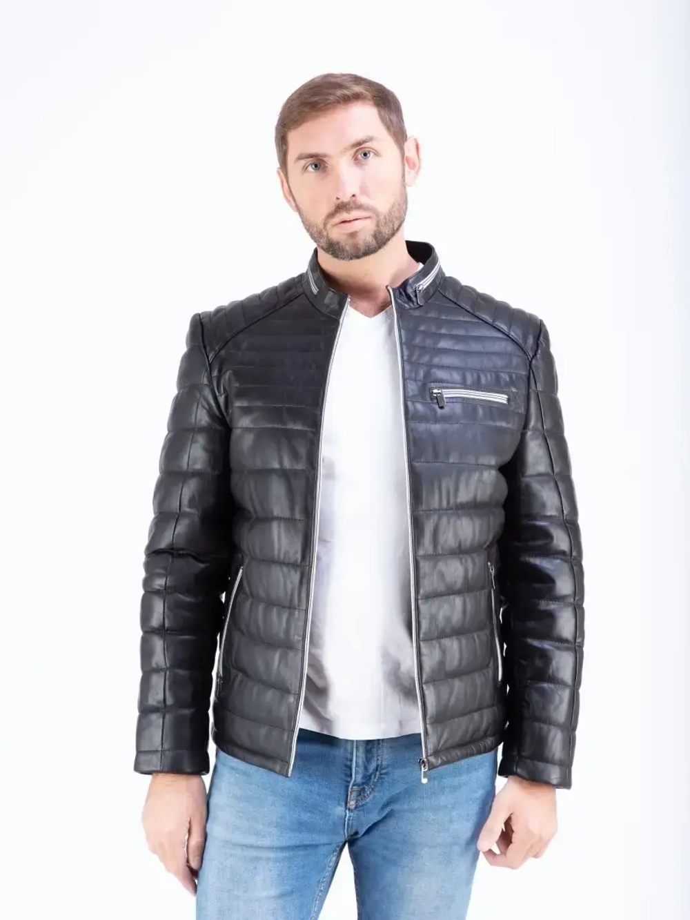 Куртка мужская из натуральной кожи