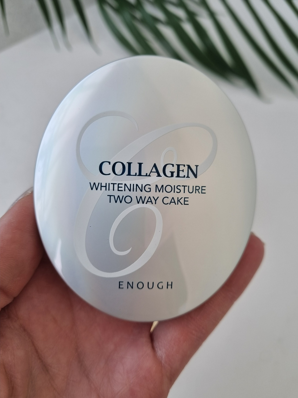 Пудра для светлой кожи со сменным блоком Enough Collagen Whitening Moisture SPF30 PA+++ 21 тон