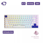AKKO 3084B Plus Black&Gold 3 Modes RGB Hot Swap  V3 Cream Yellow Switch,ASA profile keycap