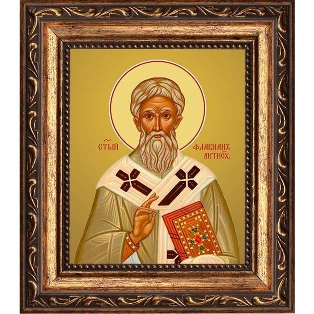 Флавиан, архиепископ Антиохийский, святитель. Икона на холсте.