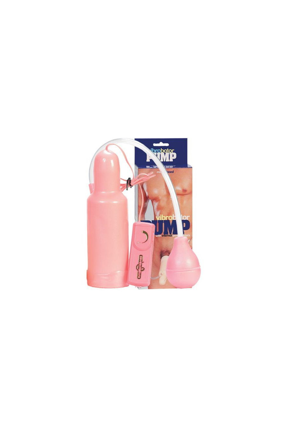 Помпа для пениса Dream Toys, вакуумная, механическая, с вибрацией, розовая, 13,5 см