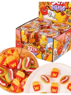 Жевательный мармелад Хот-дог и картофель Фри 75 г * 8 шт