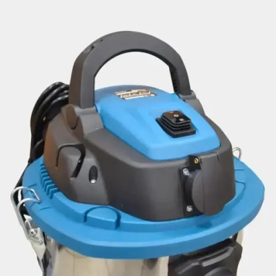 Пылесос строительный INKAM VC-30 с розеткой (1700 Вт, 30 л, металл) промышленный для электроинструмента технический, подарок мужчине